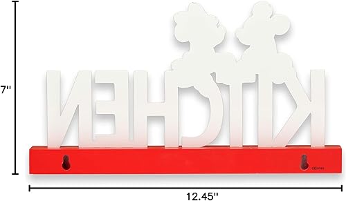 Miniatura 6 de Disney Mickey Mouse y Minnie Mouse - Decoración de mesa de cocina de Mickey Mouse y Minnie Mouse, decoración de metal de Mickey y Minnie sobre base