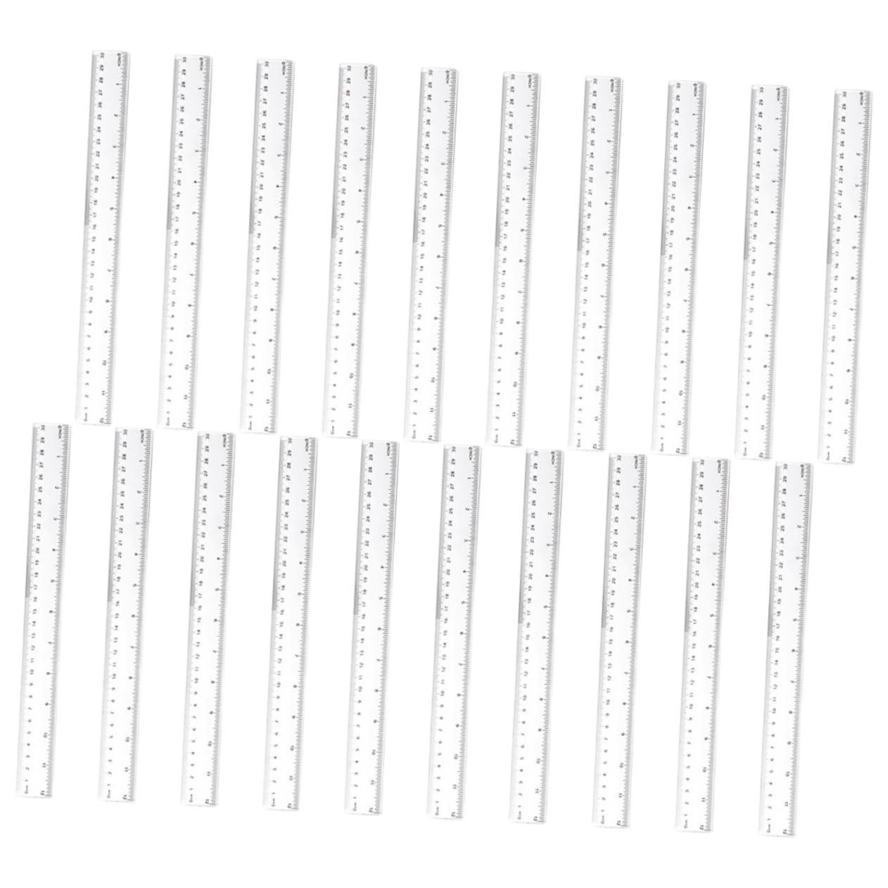 Righello Trasparente da Disegno 50 Pezzi in Plastica per Misurazione