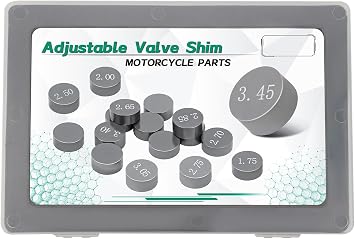 47Pcs 7.48mm OD Adjustable Valve Shim Kit Fit Honda CRF250R 04-17 | for Honda CRF250R 150R 250X 2004-2017 Kawasaki KX 250F 2004-2018 , Suzuki RMZ250 2004-2018 , Yamaha YZ/WR 250F 2001-2012