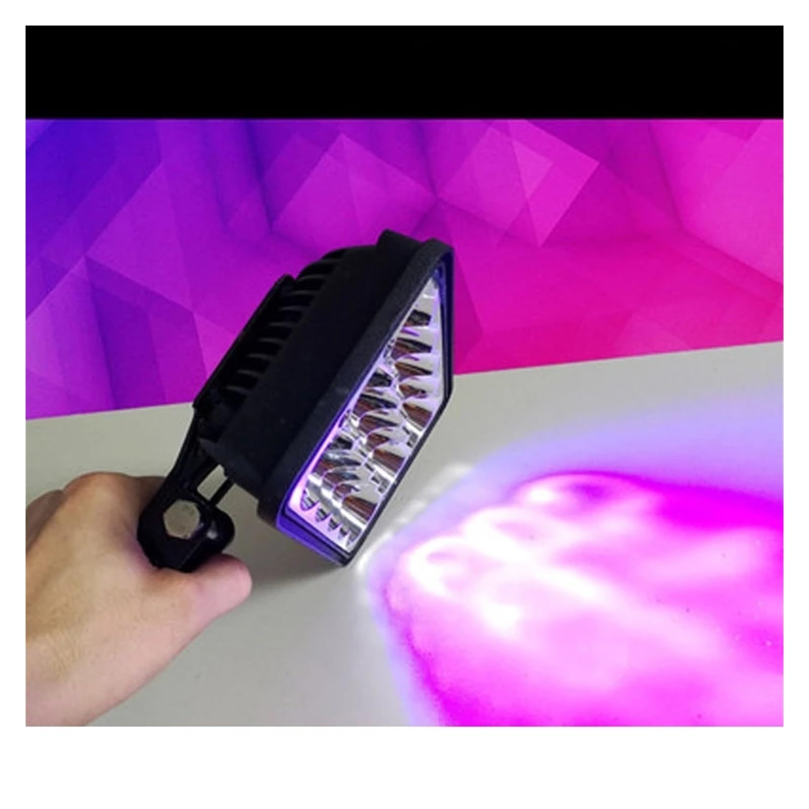 Handheld UV Curing Lamp Handle UV Lamp 300W Shadowless Adhesive Plate Printing Lamp Crystal Drop Glue Resin Ink Paint LCD Screen(405nm)