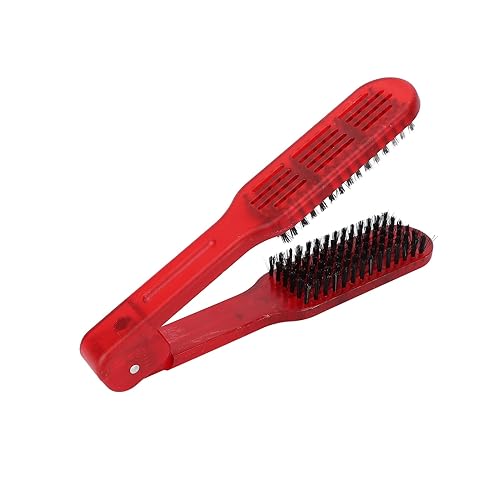 Cepillo de abrazadera para alisar el cabello, cepillo alisador de pelo resistente a altas temperaturas, cepillo de peinado de doble cara para alisar disponible en Yaxa Venezuela