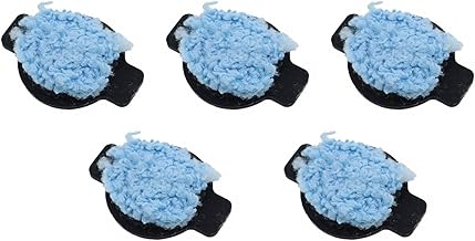 TECKEEN Kit de tampas de pavio de água com esponjas molhadas robóticas para iRobot para Braava 380 380t 320 Mint 4200 4205 5200 5200C