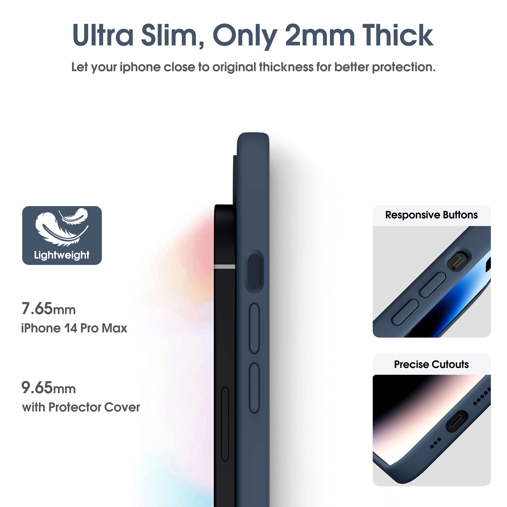 Custodia Per IPhone 13 Pro (6.1) In Silicone Con 3 Pellicole