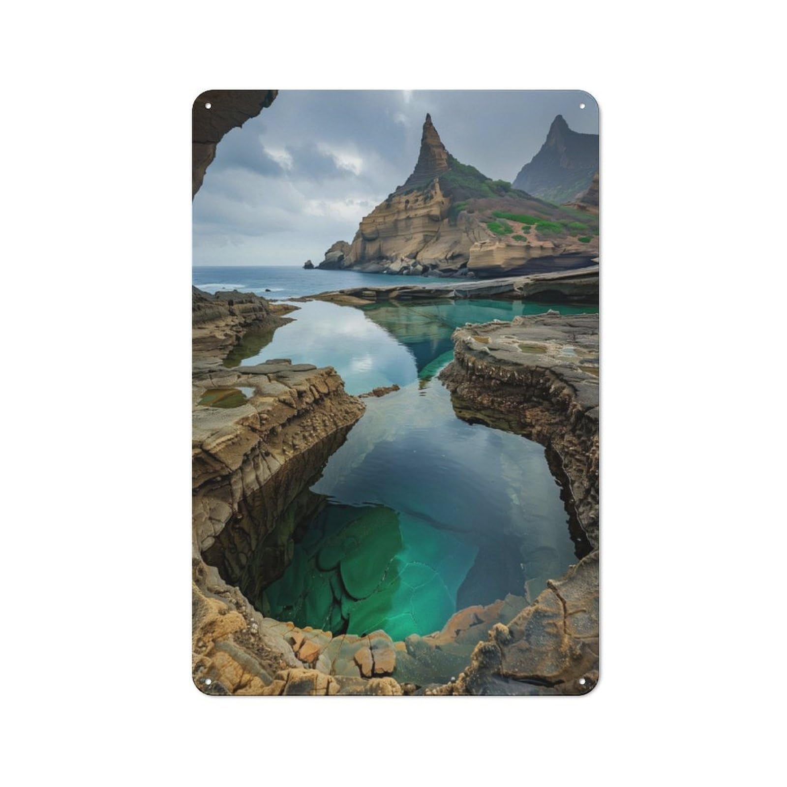 Junmoney Mystical Shores At Dawn Vintage Tin Sign 30X20cm With For Man Cave Or Games Room, For Games Room Collectors