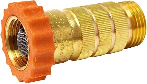 Regulador de agua Valterra para RV de alto flujo, regulador de agua de alto flujo de latón sin plomo para cámper, remolque, sistema de fontanería de
