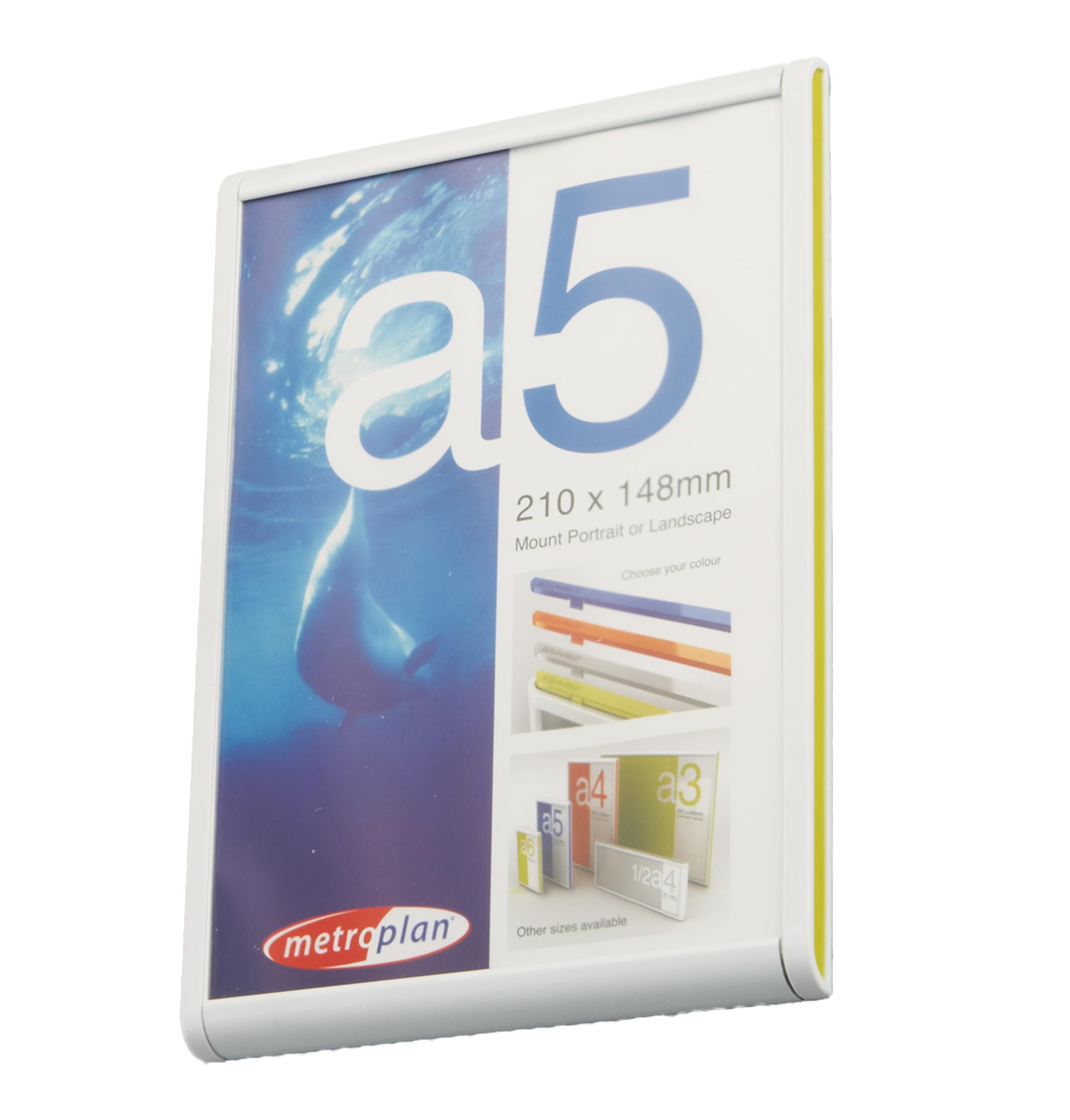 Interior Office Sign | Indoor Directional System| A5 poster frame style & 4 other sizes| Accent Coloured Decor Strips supplied Ideal for Healthcare, Office, Estates,Facilities Management