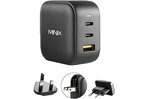Minix 66W Turbo 3-Port GaN Wall Charger - The Ultimate Charging Hub