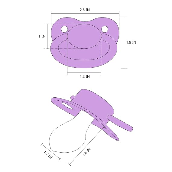 LittleForBig BigShield Generation-I Pacifier Lightpurple