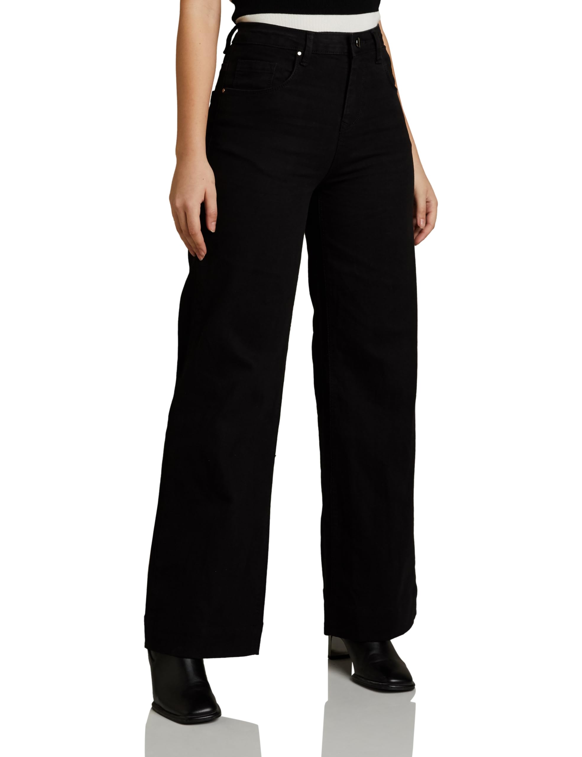Amazon Brand - SymbolWomen's Baggy Wide Leg Jeans (High Rise | Full Length) (Available in Plus Sizes)