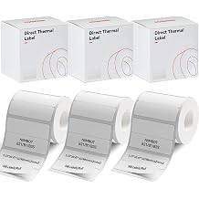 NIIMBOT Labels for B1/B21/B3S/K3 Label Maker, 3 Rolls, 1.57 x 0.47 / 40x12mm Thermal Sticker Label, Waterproof, Oil-Proof and Tear-Proof, Self-Adhesive Thermal Labels White