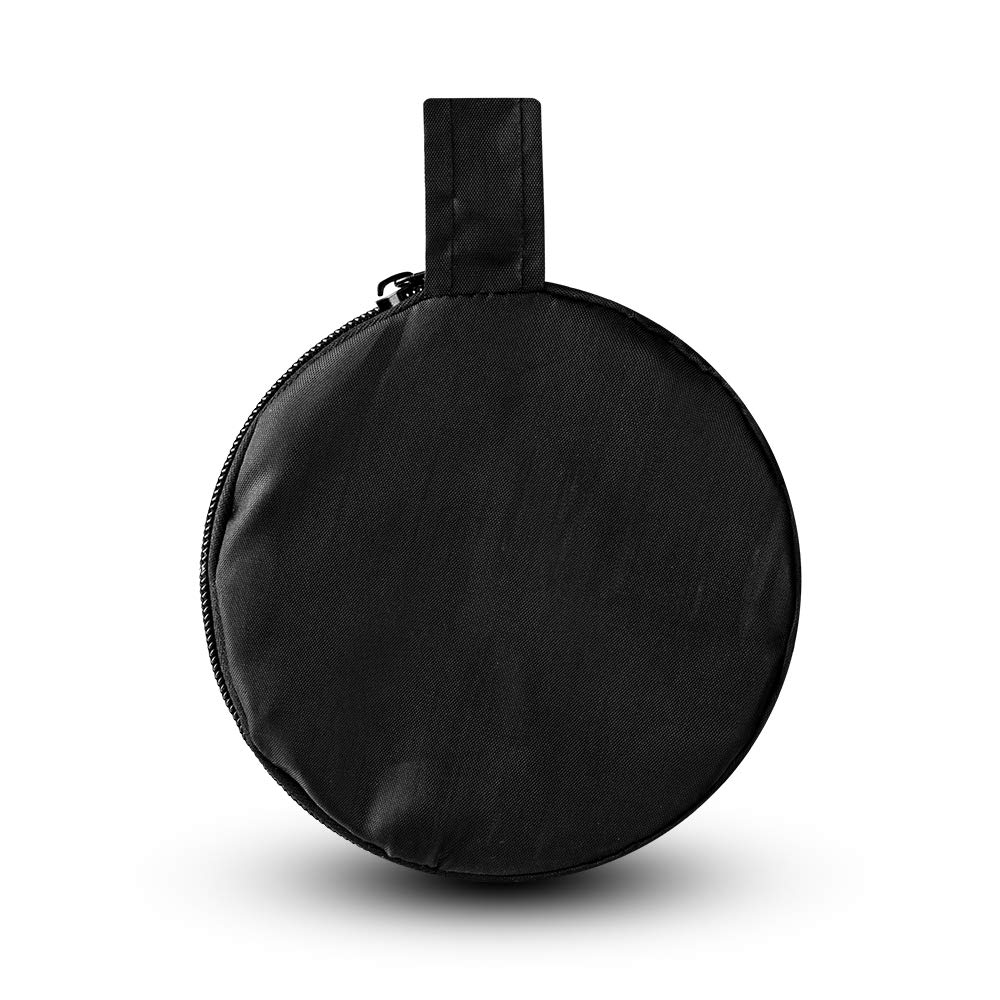 Riflettore di luce, 30 cm, 2 in 1, rotondo, pieghevole, portatile, per studio fotografico (30,5 cm), oro e argento