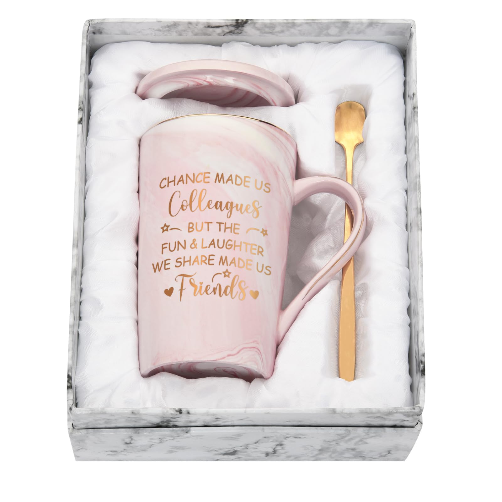 Leaving Gifts for Colleagues Coffee Mug, Retirement Gifts for Women  Men,Leaving Gifts for Women Men Chance Made Us Colleagues,Thank You Gifts