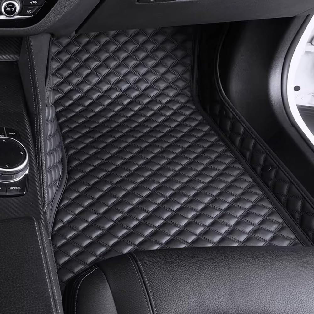 Alfombrillas de Coche para BYD Sealion 05 Seal5 DMi 2024 2025 2026, Alfombras a Medida de Cuero PU Impermeables, Protector Interior Antideslizante Completo,Black