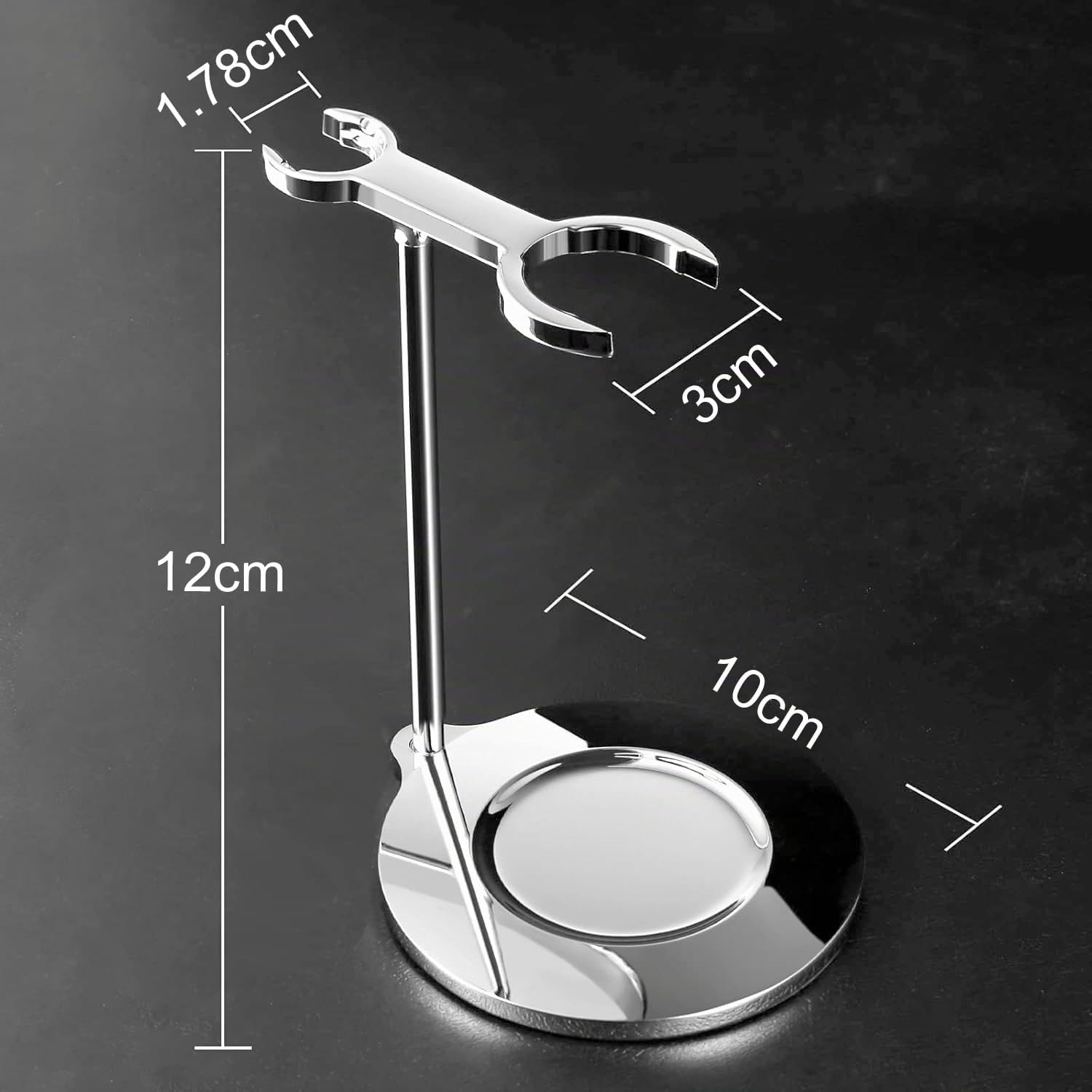 GRUTTI 2 in1 Rasierset für männer - Rasierhobel Ständer und Edelstahl-Rasierschale - Halter und Schüssel Set, Perfekte Vatertagsgeschenke für Männer, Väter, Freunde