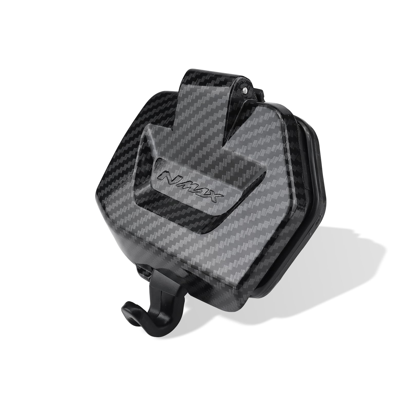 YDADV Per NMAX155 V3 2025 Cassetta degli attrezzi Copertura di archiviazione NMAX 125 155 Tech Max Accessori Copertura impermeabile laterale NMAX 155 Tappi antipolvere (modello in fibra di carbonio)