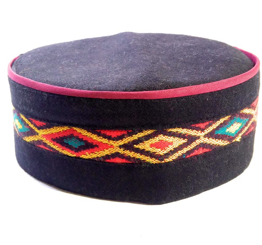 CHAMBA HERITAGEUnisex Traditional Himachali Cap/Pahadi Topi Multi P Yellow