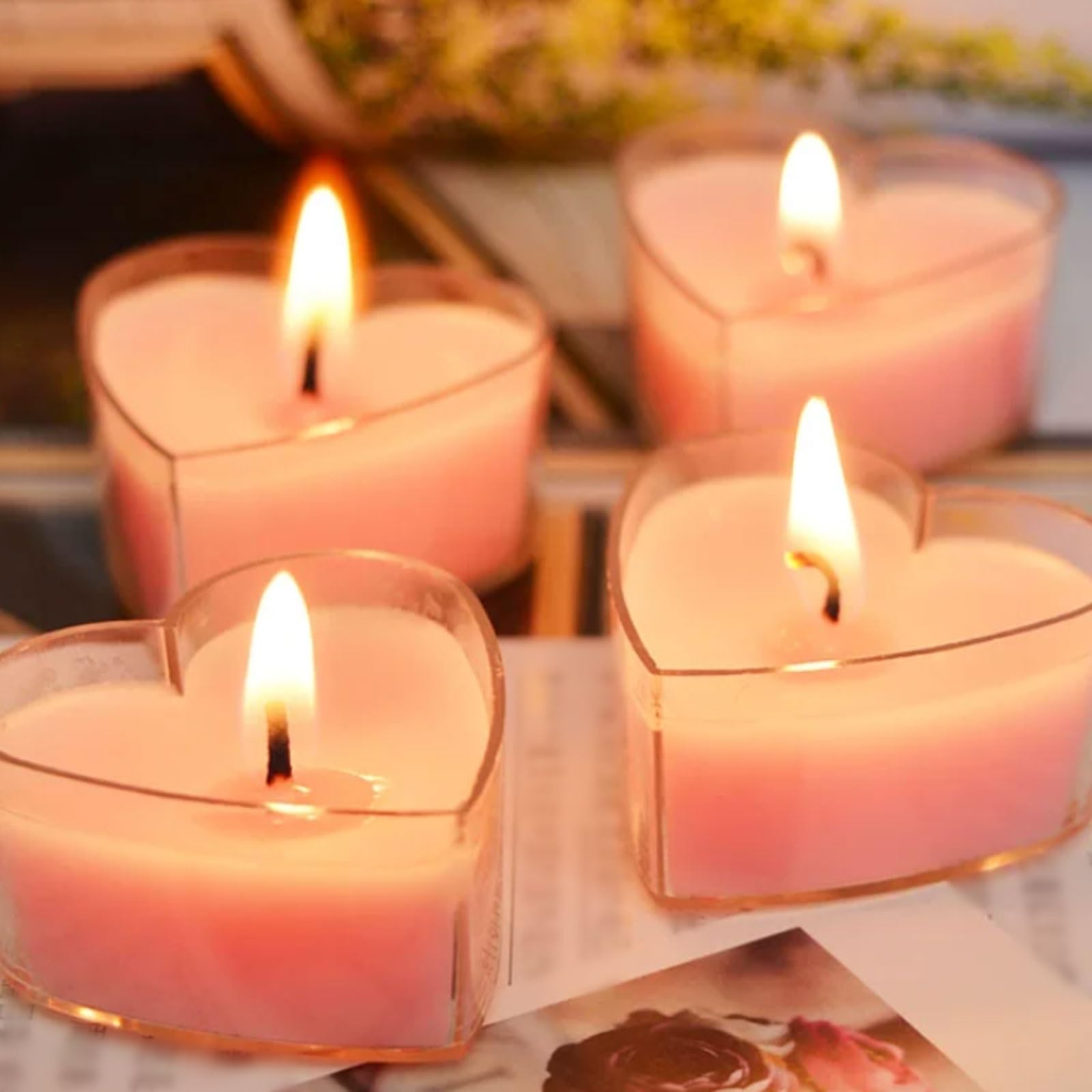 Exquisito Velas de plástico hechas con ghee vegetal Natural y mecha de algodón, Mini vela for vacaciones en casa, relajación y Spa, 30 Uds. meloso(Unscented)