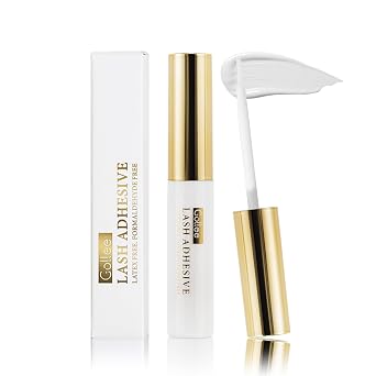 Lash Glue for Eyelash Clusters, False Eyelashes Gule Strip Eye Lash Glue for DIY Lash Extensions Super Strong Hold, Waterproof, Long Lasting Eyelash Adhesive for Lash Cluster Fast Drying Clear