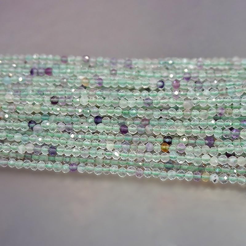 FASHEWELRY Naturstein-Perlen Set – 3 Mm, Facettiert, 10 Edelsteinsorten, 100 Stück, Für DIY Schmuck