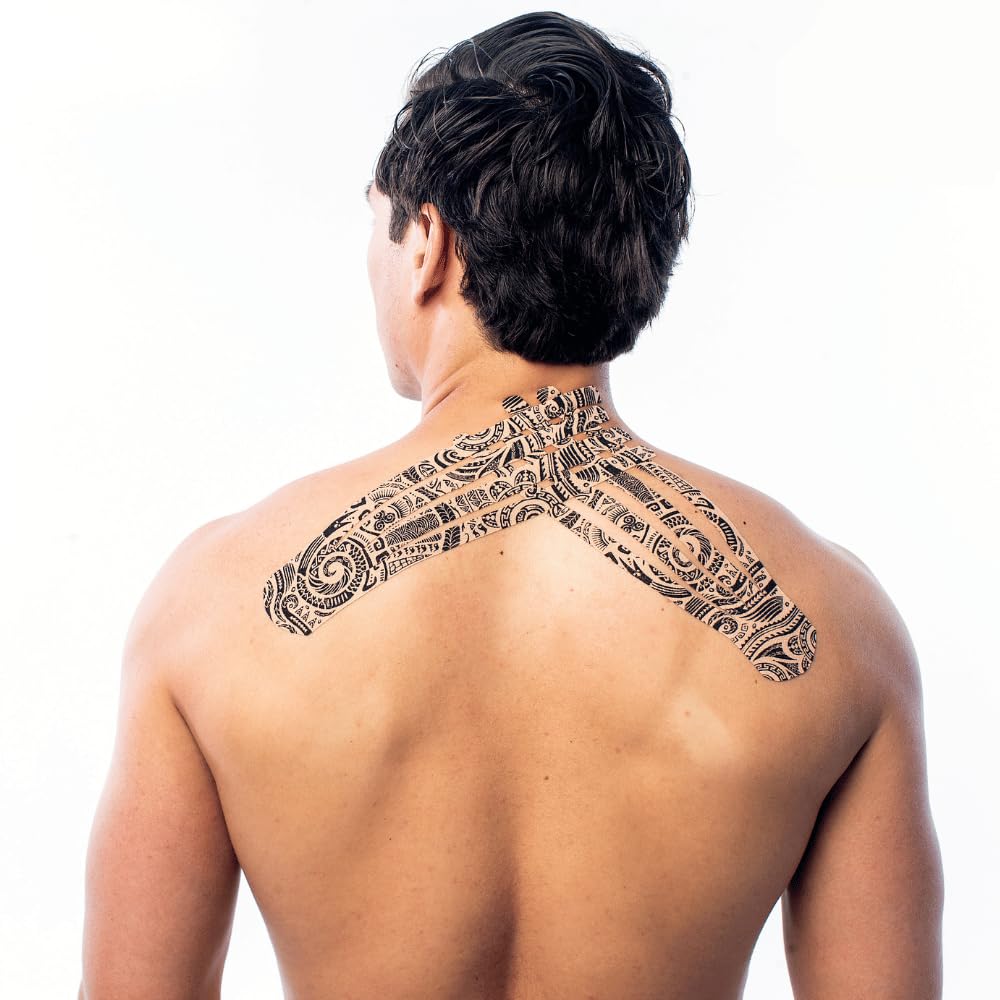 CureTape® Art taśma kinezjologiczna, wodoodporna, nie zawiera lateksu, przyjazna dla skóry, certyfikat TÜV, 5 cm x 5 m, tatuaż