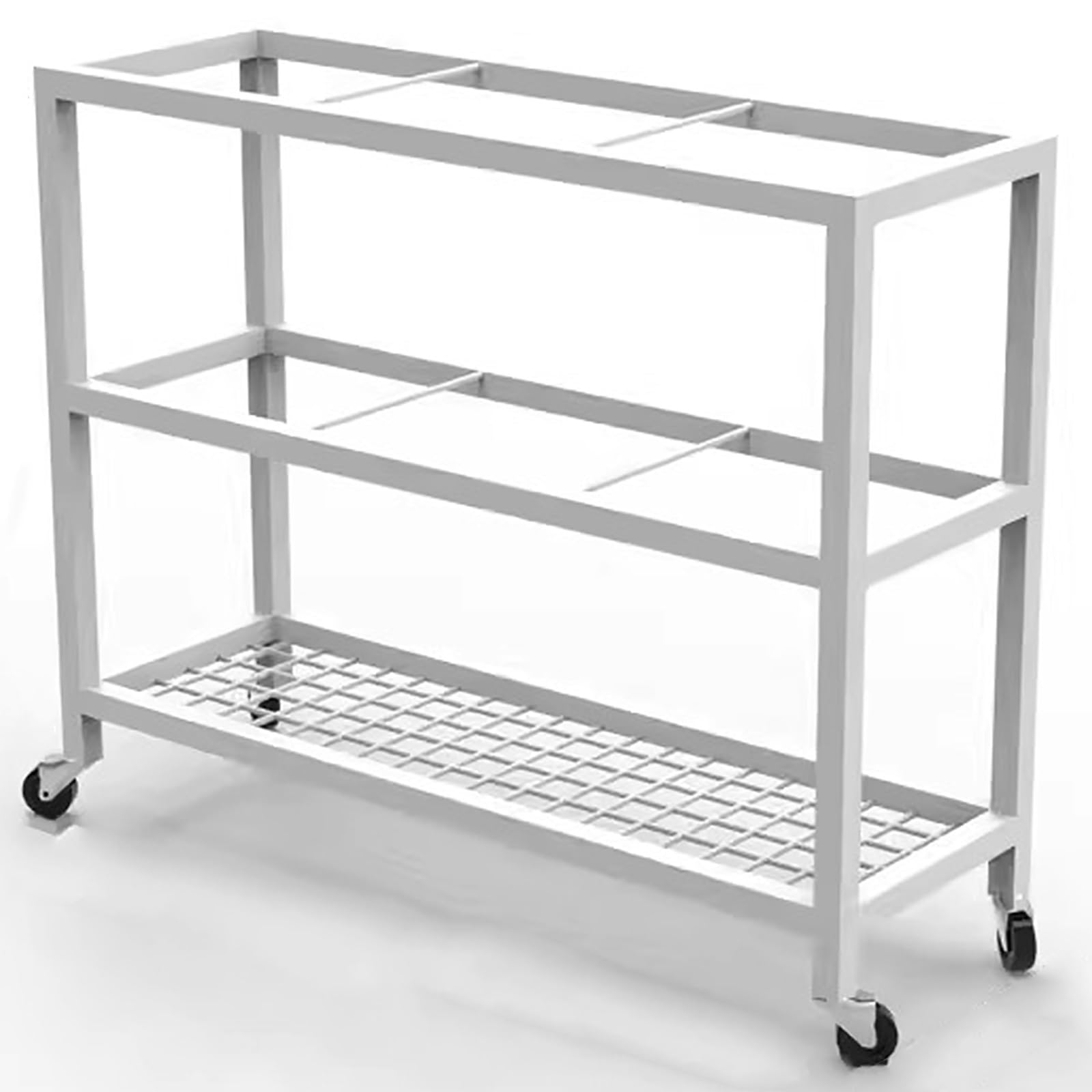 Structure en métal pour salle de sport chariot rangement tapis de yoga et matériel fitness