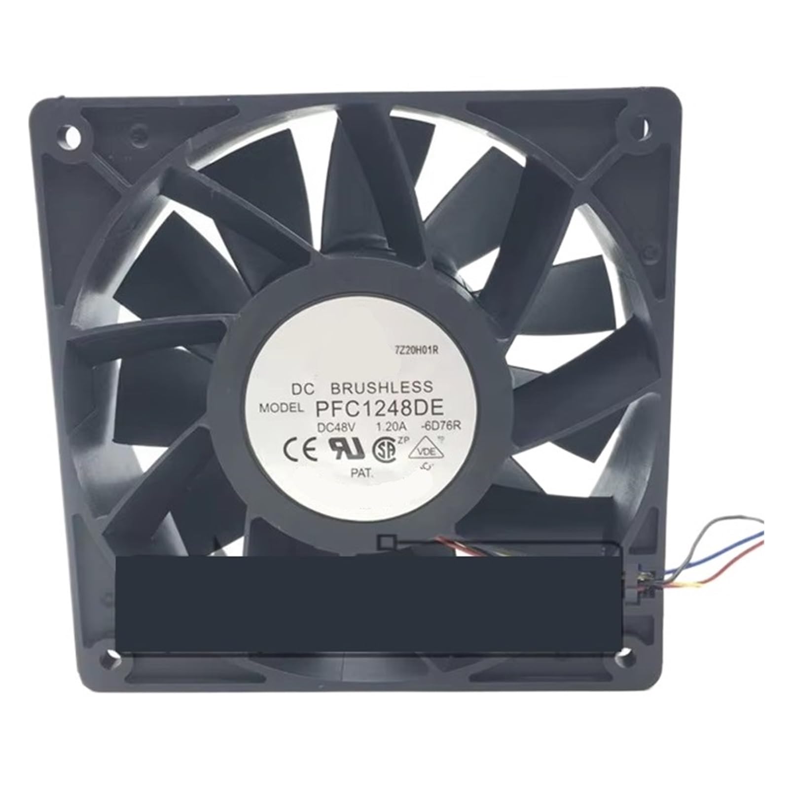 Fcarumiqp One Color Pfc1248de 48V 1.20A 12038 12Cm 4-Wire Cooling Fan