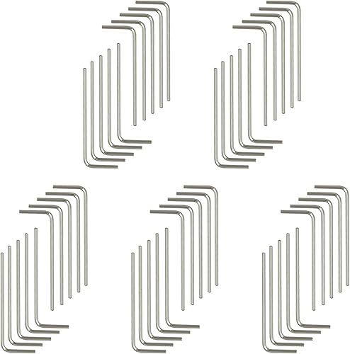 Llave hexagonal de 0.059 in en forma de L Herramienta de reparación de cabeza hexagonal - (50 piezas)