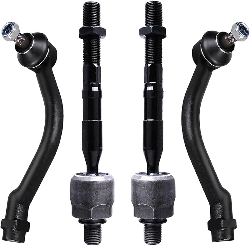 Kit de terminais de direção internos e externos dianteiros DEARMMGG para Hyundai Santa Fe 2007–2012 e Kia Sorento 2011–2013 – 4 peças