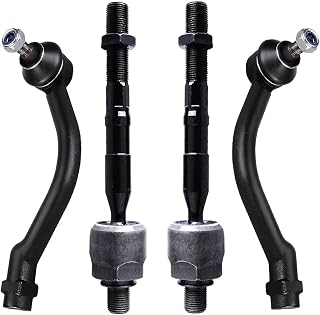 4pc Front Inner and Outer Tie Rod Ends for Hyundai Santa Fe 2007-2012