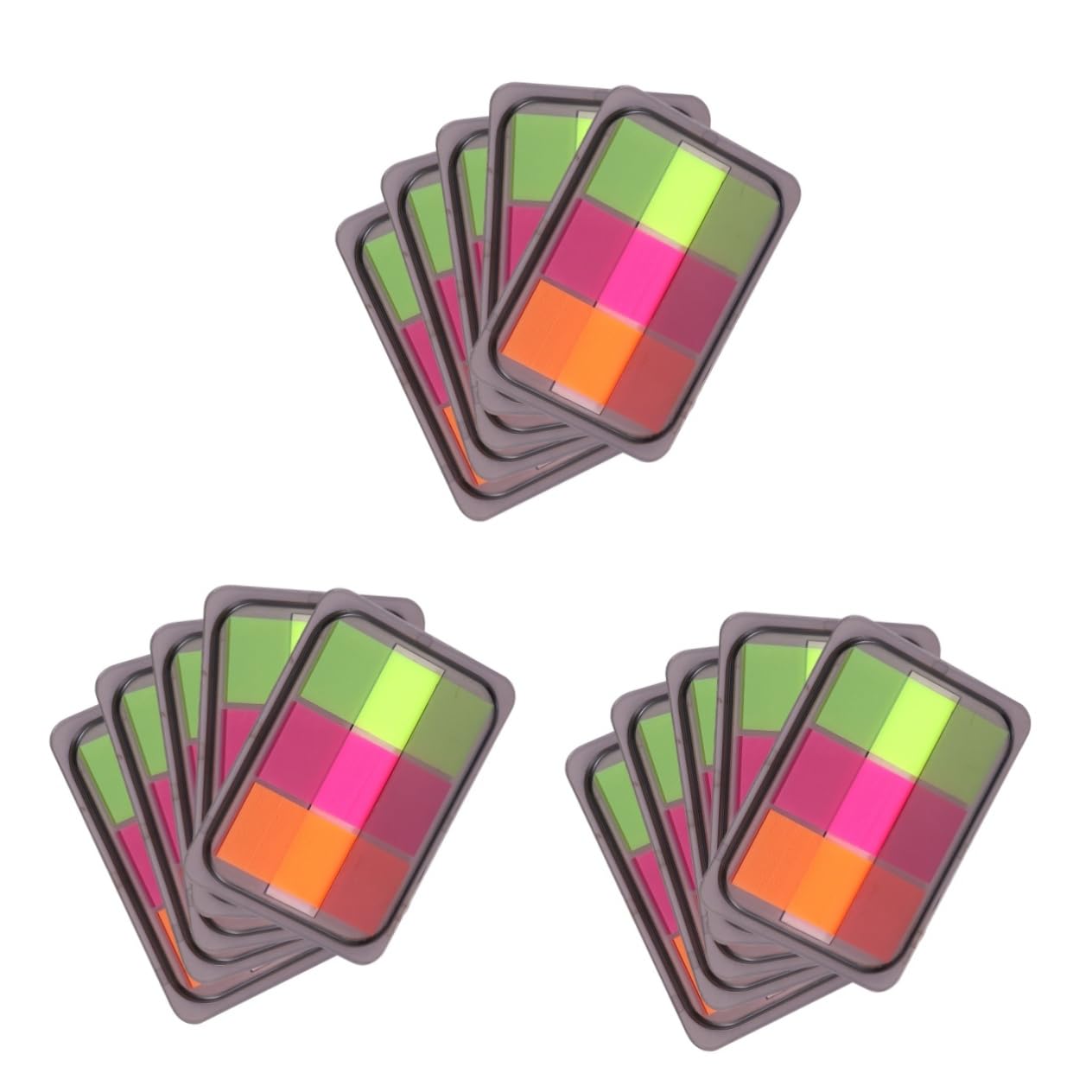 Operitacx 30packungen Neon Haftmarker Farbcodierte Sticky Memo Notizen Für Seitenmarkierung Für Büro Schule Und Zuhause Schreibbare Lesezeichen Leuchtenden Farben