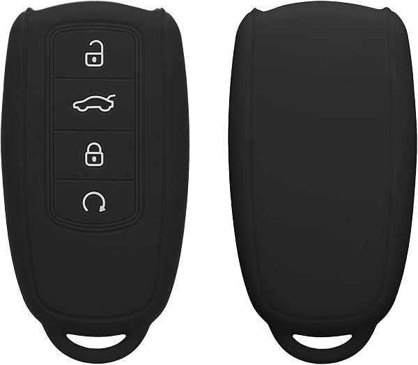 kwmobile Cover Chiavi Auto Compatibile con Chery Omoda C5 / Jaecoo 7 / Tiggo 7 Pro 8 Pro/Arrizo 5 - Custodia Protettiva Chiave Auto Copri Telecomando Gomma - Portachiave Macchina Silicone - 1
