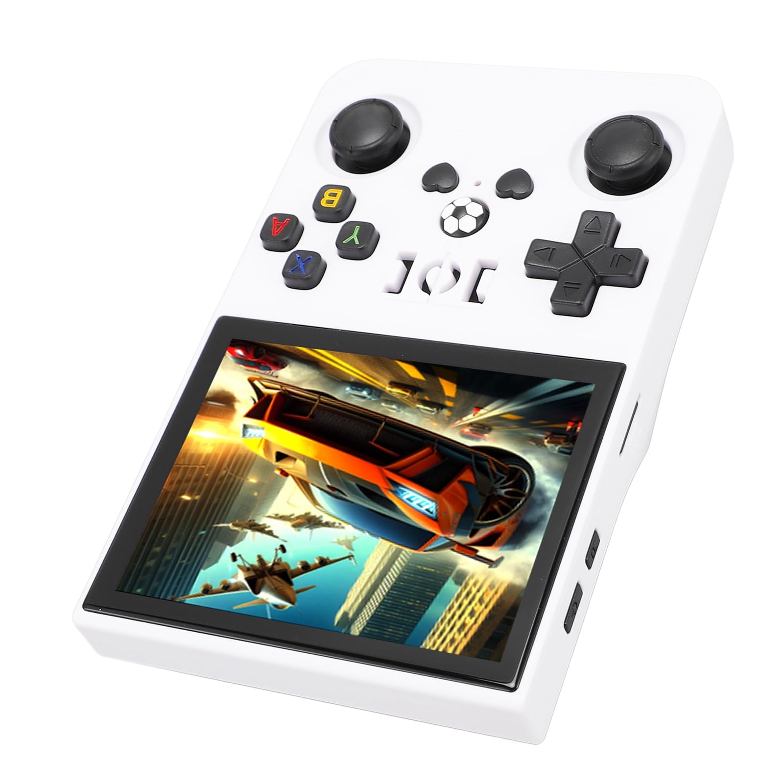 Consola de juegos portátil retro con pantalla IPS de 4 pulgadas y más de 18.000 juegos, doble sistema de juego portátil con tarjeta de memoria pequeña para el hogar y (ShChGB)