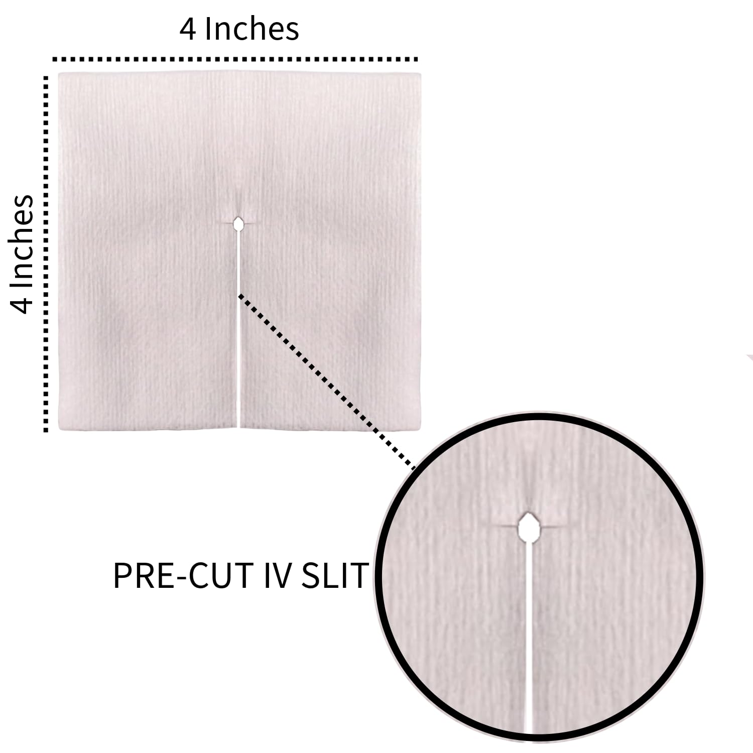 Vakly Sterile Split Gauze 4 x 4 in (150 Pack) – 6-Ply Drain Sponges with Precut Slit, Absorbent Non-Woven Dressing for IV, Tracheostomy & Wound Care — Amazon image 5