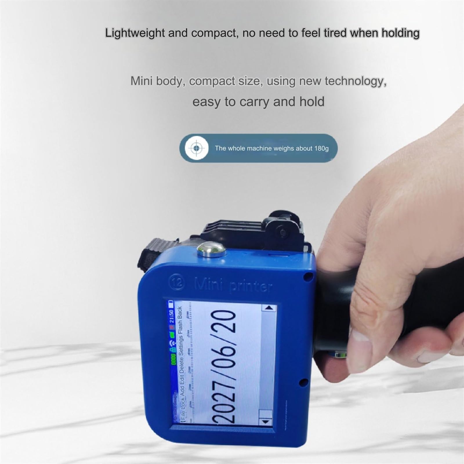 Mini Inkjet Date Coding Printer Date Code Printer Herrmarker T1000Plus Handheld Inkjet Printer - 1 Inch ...