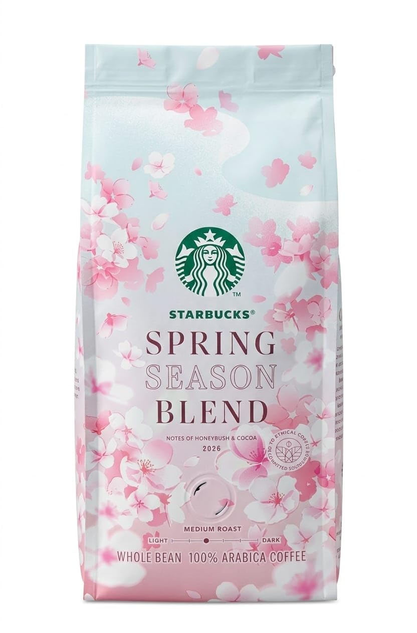 Starbucks Spring Season Blend, Whole Bean 100% Arabica Coffee, Medium Roast, Honeybush & Cocoa Notes, 250g BY FEBORA FOODS-image-45