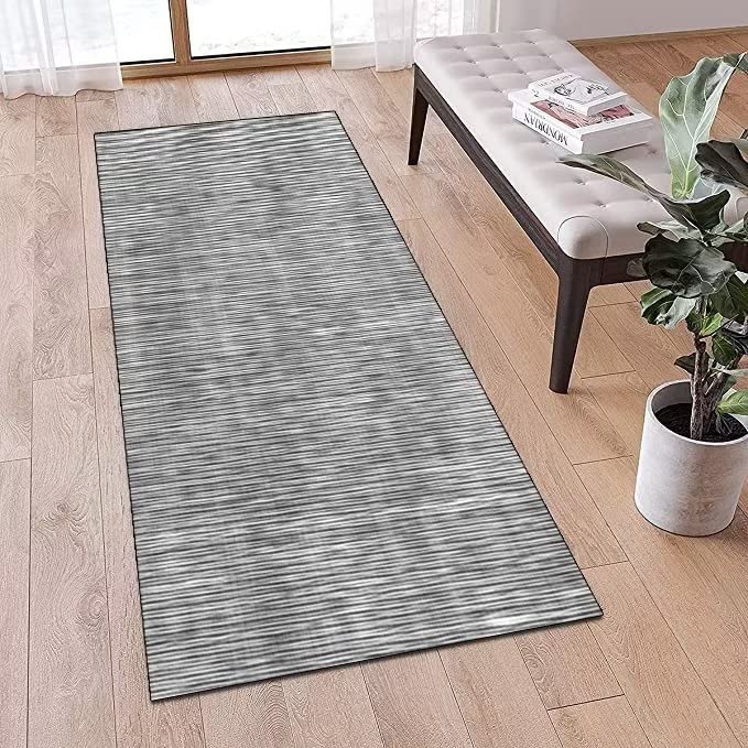 Tapijtloper Gang - Zwart-Wit 70x200 Cm Per Meter - Antislip & Wasbaar