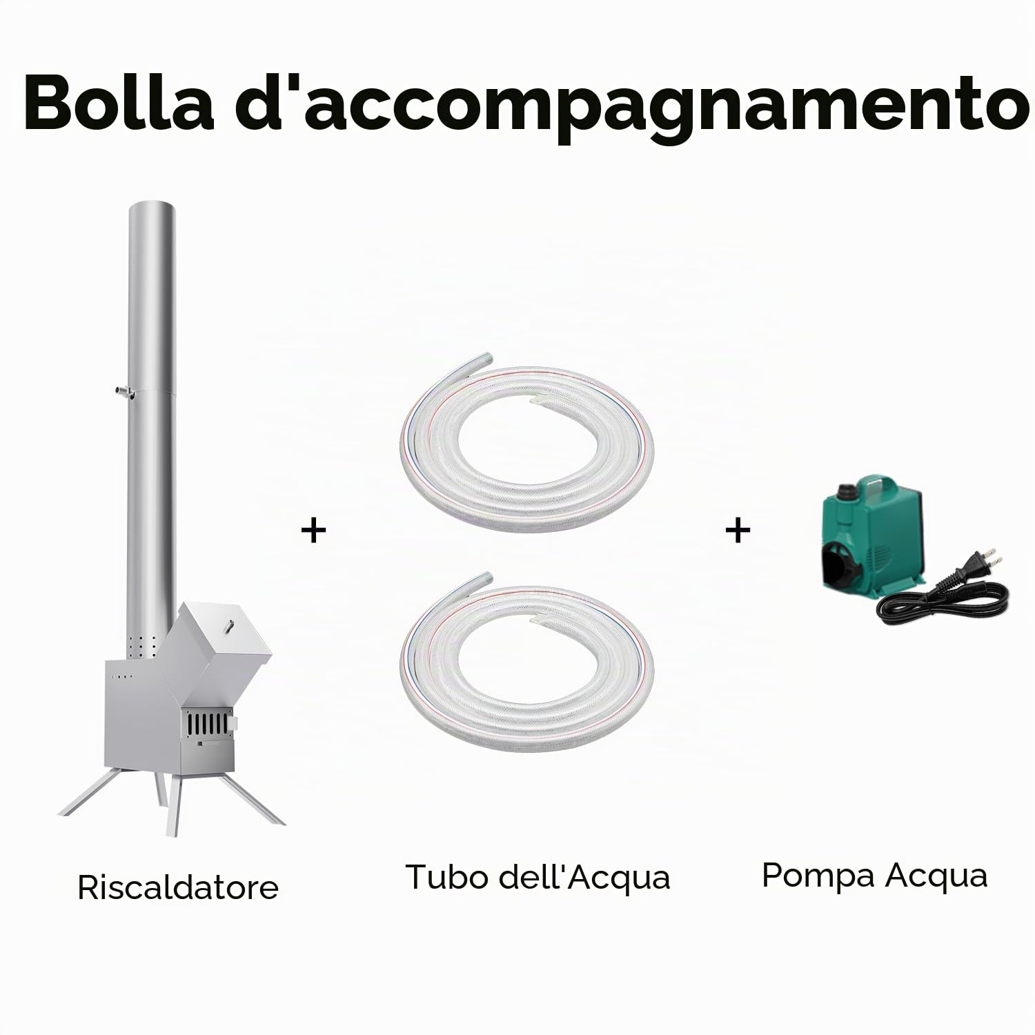ECO POOLTECH Riscaldatore a legna per piscina per acqua calda all'aperto, adatto per piccole piscine, barili da bagno e vasche idromassaggio