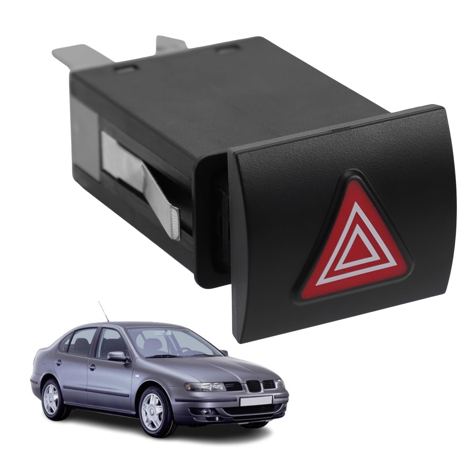 Interruptor de luz de advertencia de peligro para León 2000-2006 1M0941509B Compatible con Toledo 1999-2004 1M0941509A