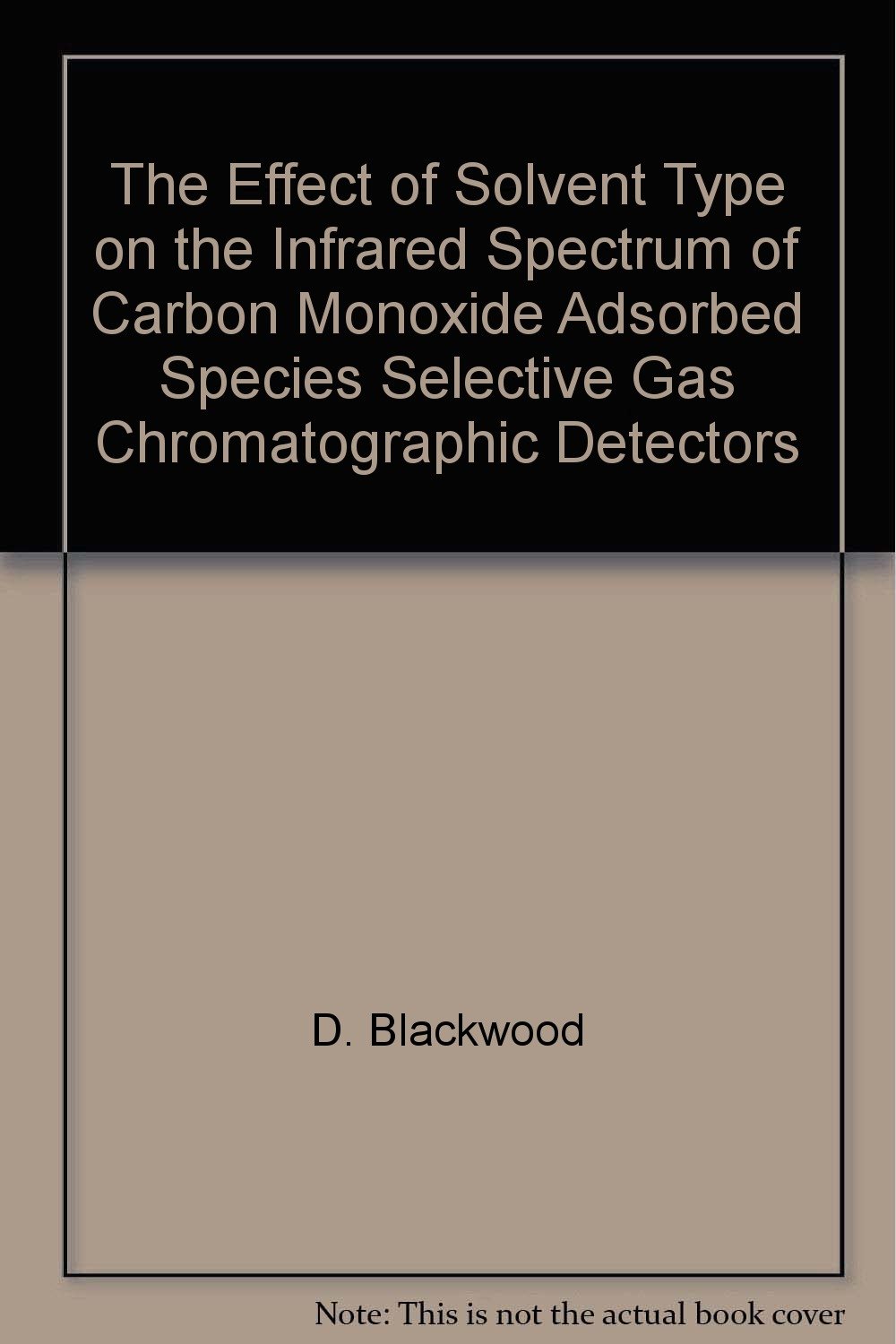 Buy The Effect of Solvent Type on the Infrared Spectrum of Carbon