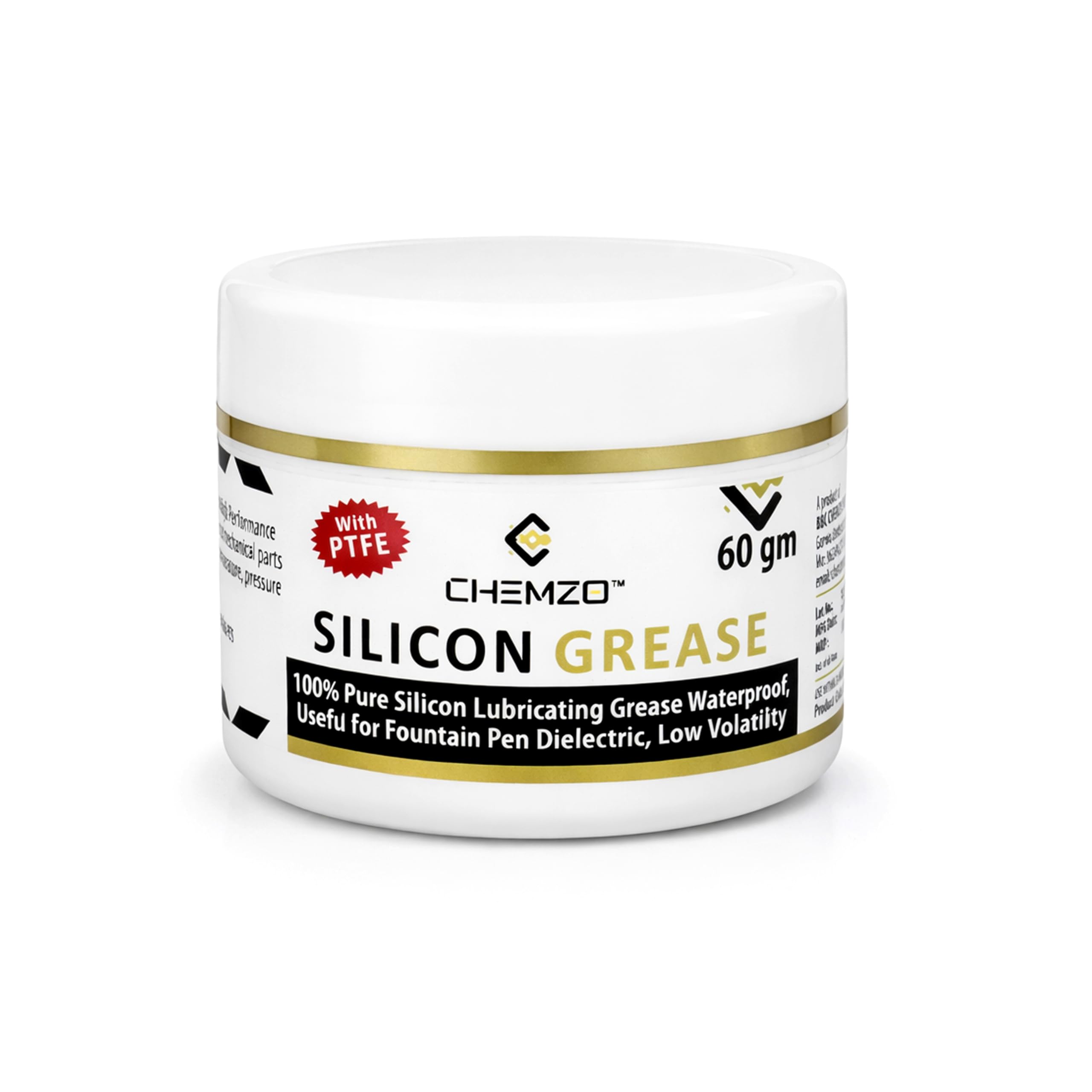 CHEMZO Silicone Grease Lubrication Cream | White, 60 g | Multipurpose Use for Rubber, Plastic & Metal Parts | Moisture Resistant, Heat Stable & Protective-picture-14
