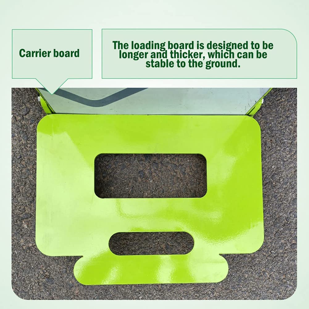 Carrello montascale elettrico, carrello a mano facile da usare su e giù per le scale con carico 200 kg, carrello salva manodopera con batteria rimovibile da 48 V / 20 Ah, verde/verde / 800