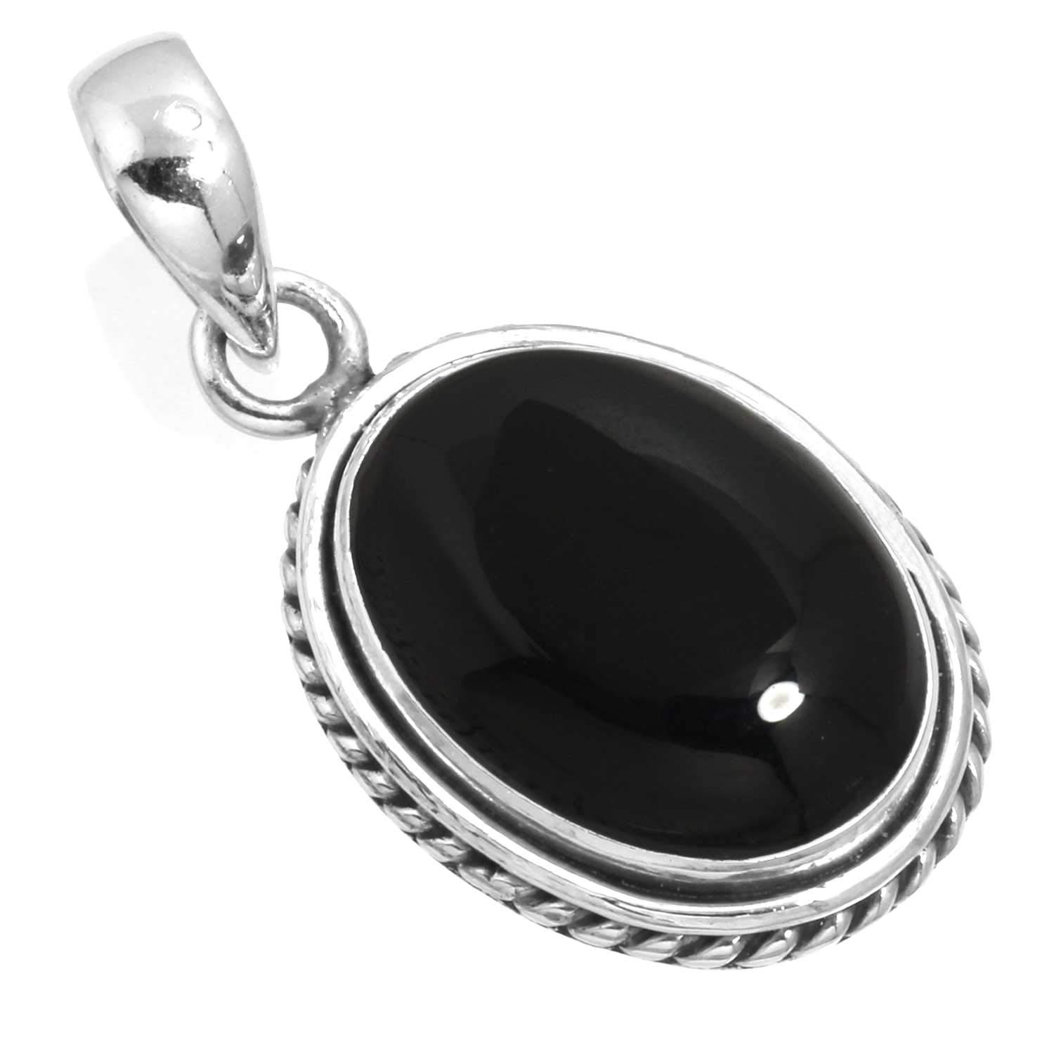 JeweloporiumJEWELOPORIUM 925 Sterling Silver Handmade Pendant for Women 12x16 Oval Gemstone Statement Jewelry for Gift (99548_P)