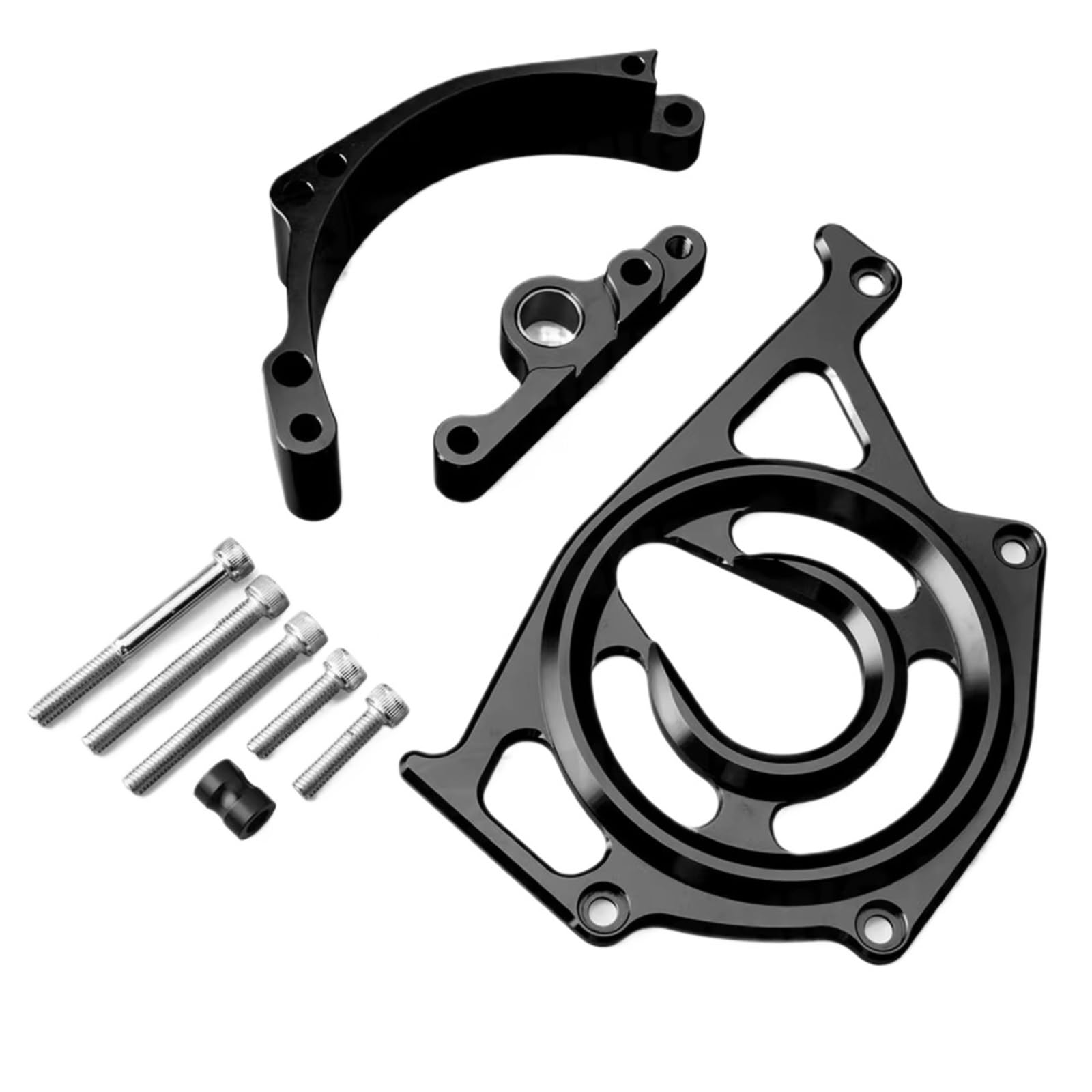 Motociclo Coperchio Pignone Anteriore Per Per Z900RS Coperchio pignone moto | Aiuta a proteggere l'area catena dagli impatti della ghiaia dall'esposizione pioggia durante guida(Black)
