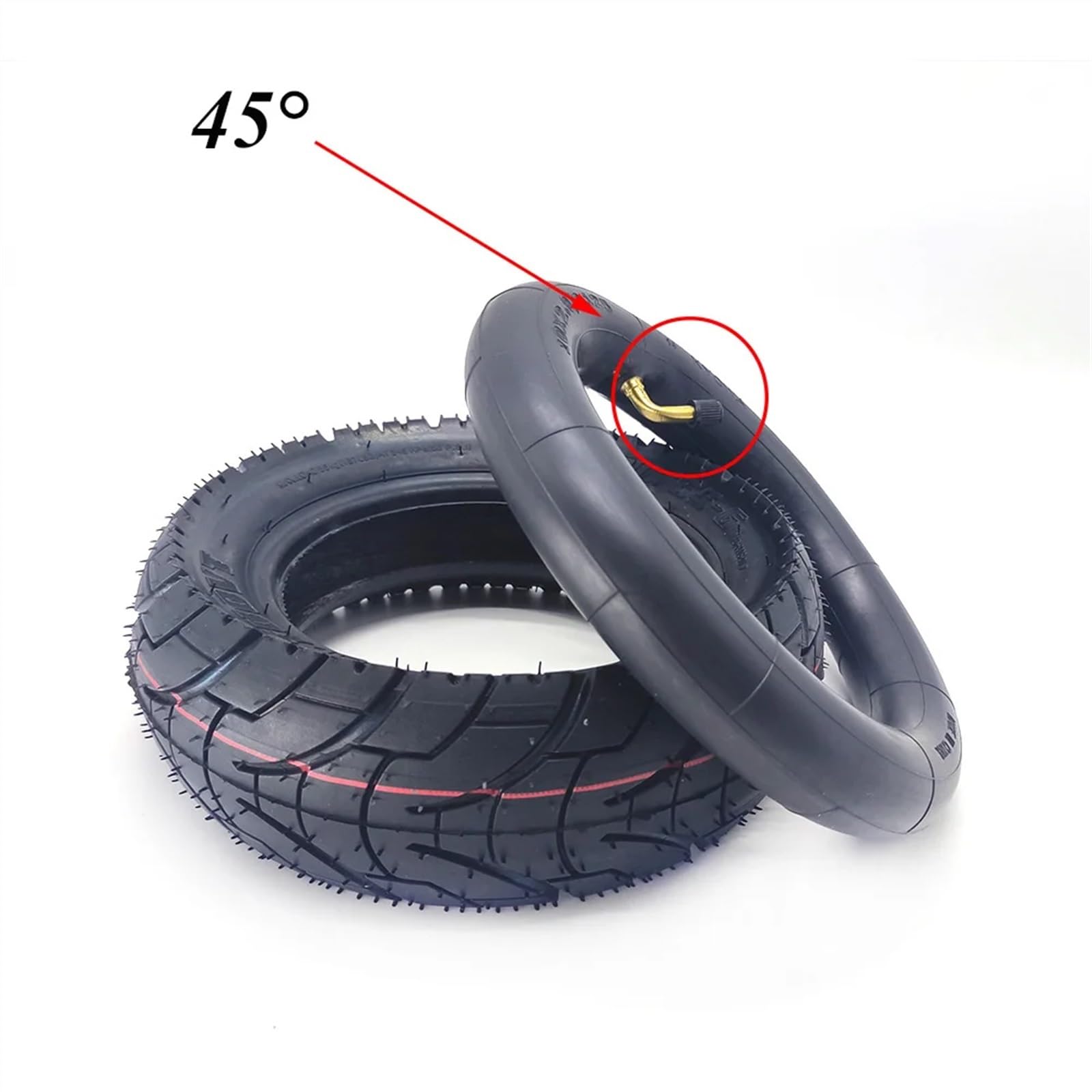 Camera D'Aria, Camere D'Aria Monopattino Pneumatico esterno da 80/65-6 tubo interno per scooter elettrico 10 pollici 1. 0x3.0 10x2.50 Ricambi pneumatici Pneumatici(Inner outer tire B)