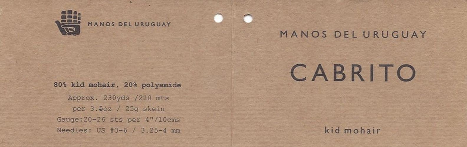 Manos Del Uruguay Cabrito R9699 Butternut, 25g Hand Dyed Mohair lace Yarn - Image 3