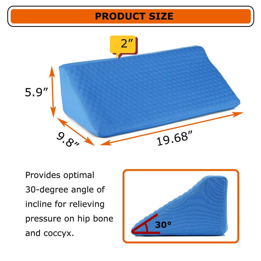 Wedge Pillows for Sleeping Bed Gel Wedges Body Positioners 30 Degree