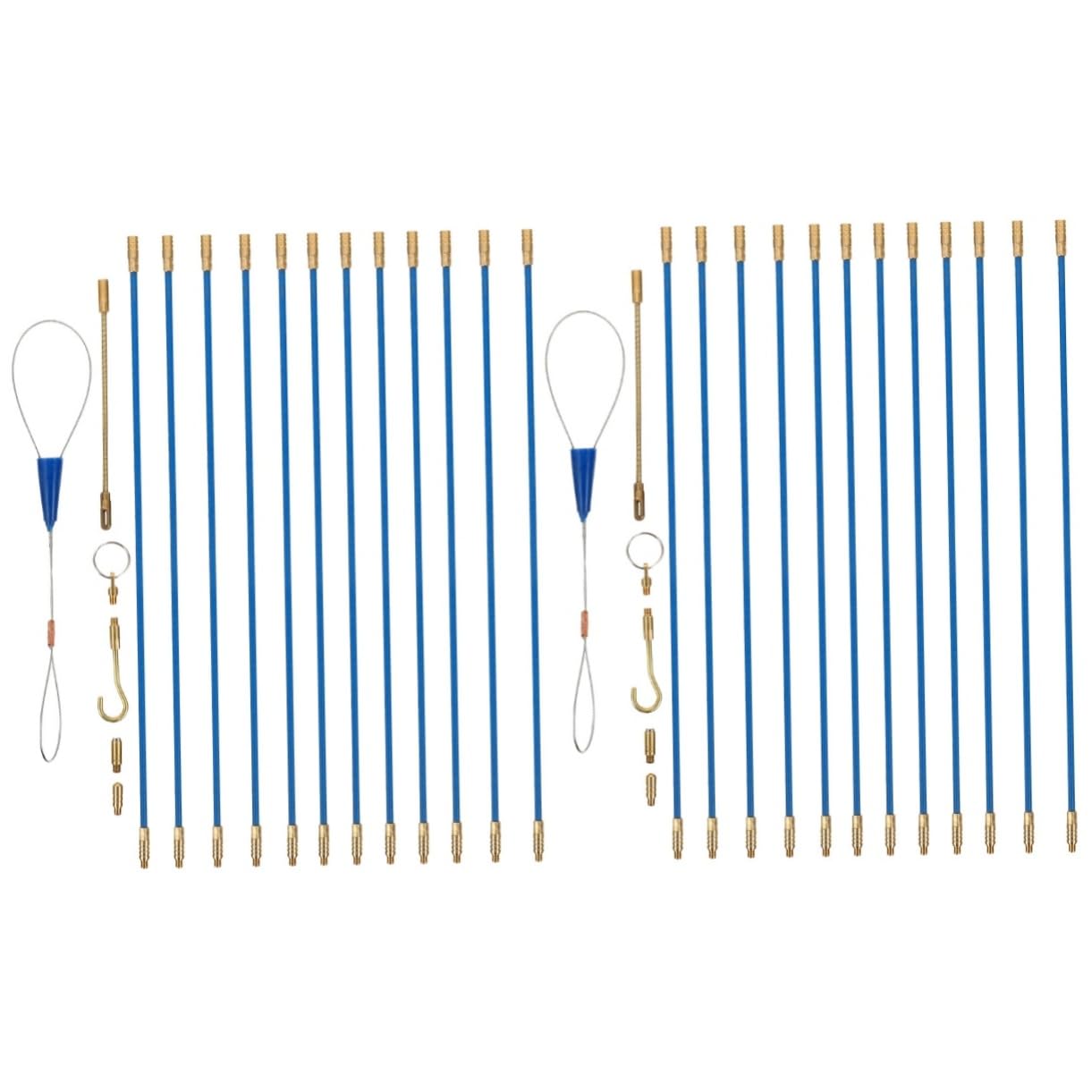 Hemobllo 2sätze Fiberglass Kabeldurchführung Lange Glasfaser Stangen Für Einfache Wanddurchführungen Zum Kabelziehen Wänden Decken Und Engen Räumen