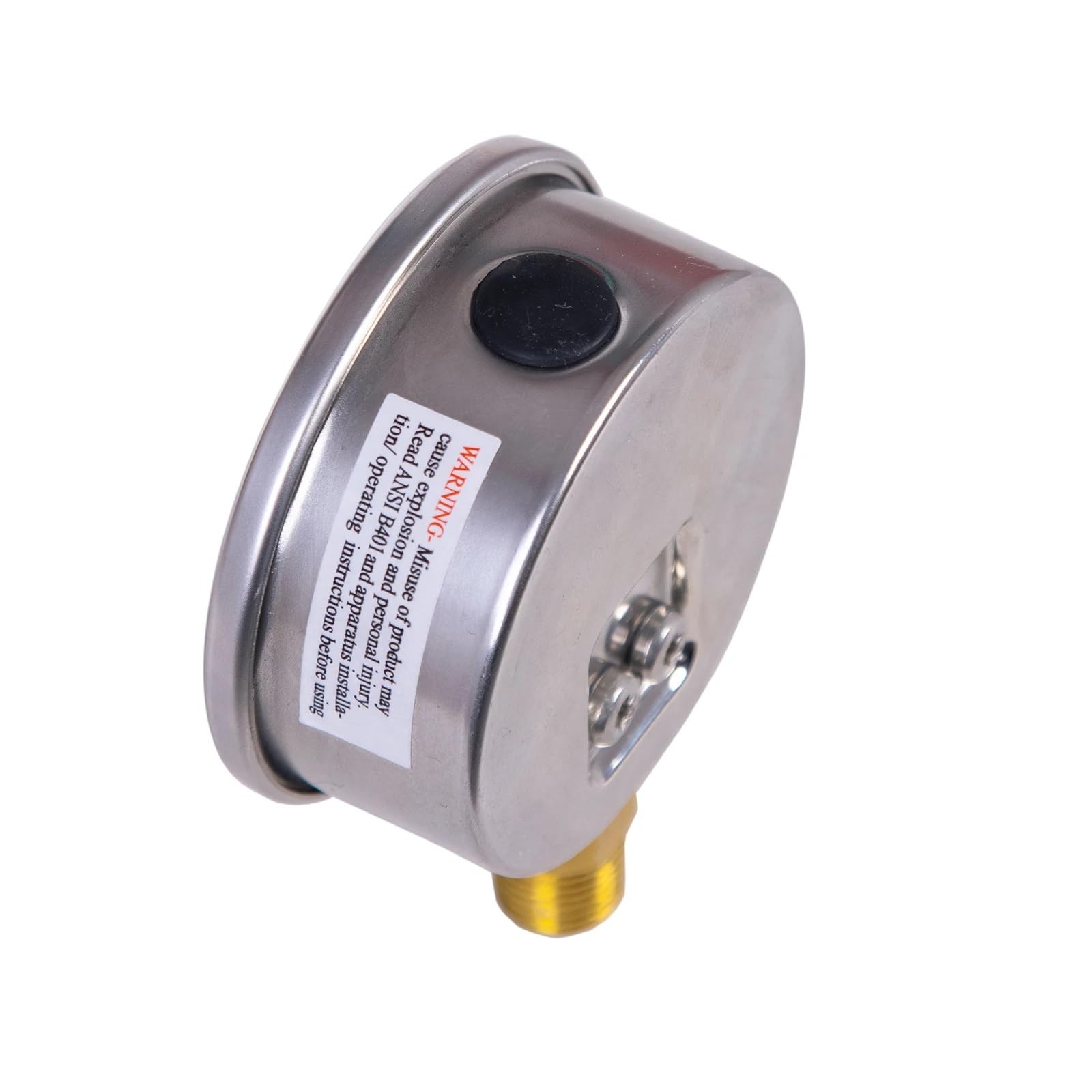 Manómetro compuesto de 2" relleno de glicerina, montaje inferior NPT de 1/4", de -30 inHg a 600 PSI/bar, doble escala, a prueba de golpes.(0-300 psi 0-20 bar)