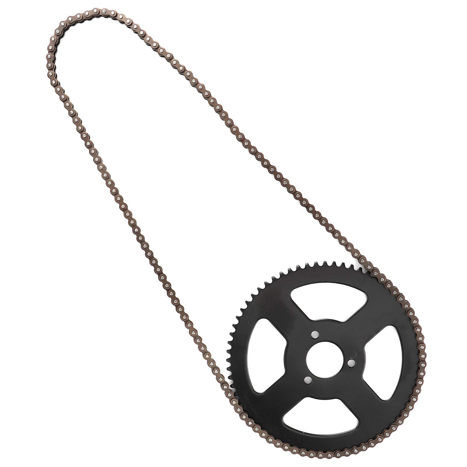 Mini Moto Catene, 25H Catena 144 Maglie Pignone Albero a 2 Tempi per Mini Moto Elettrica Pocket Bike ATV Quad Accesso, Diametro del Pignone Circa 5,5 pollici