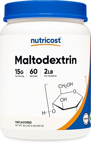Nutricost Maltodextrina en polvo 2 libras - Sin gluten, sin OMG